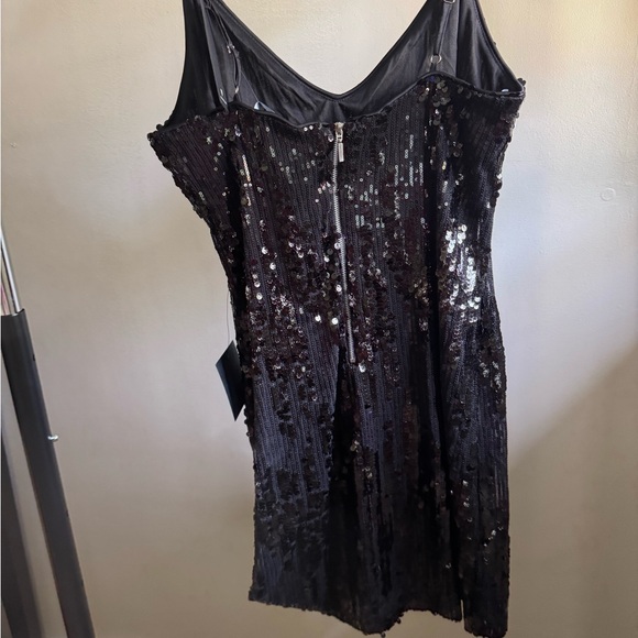 Lulu's Black Sequin Backless Dress - Picture 2 of 3